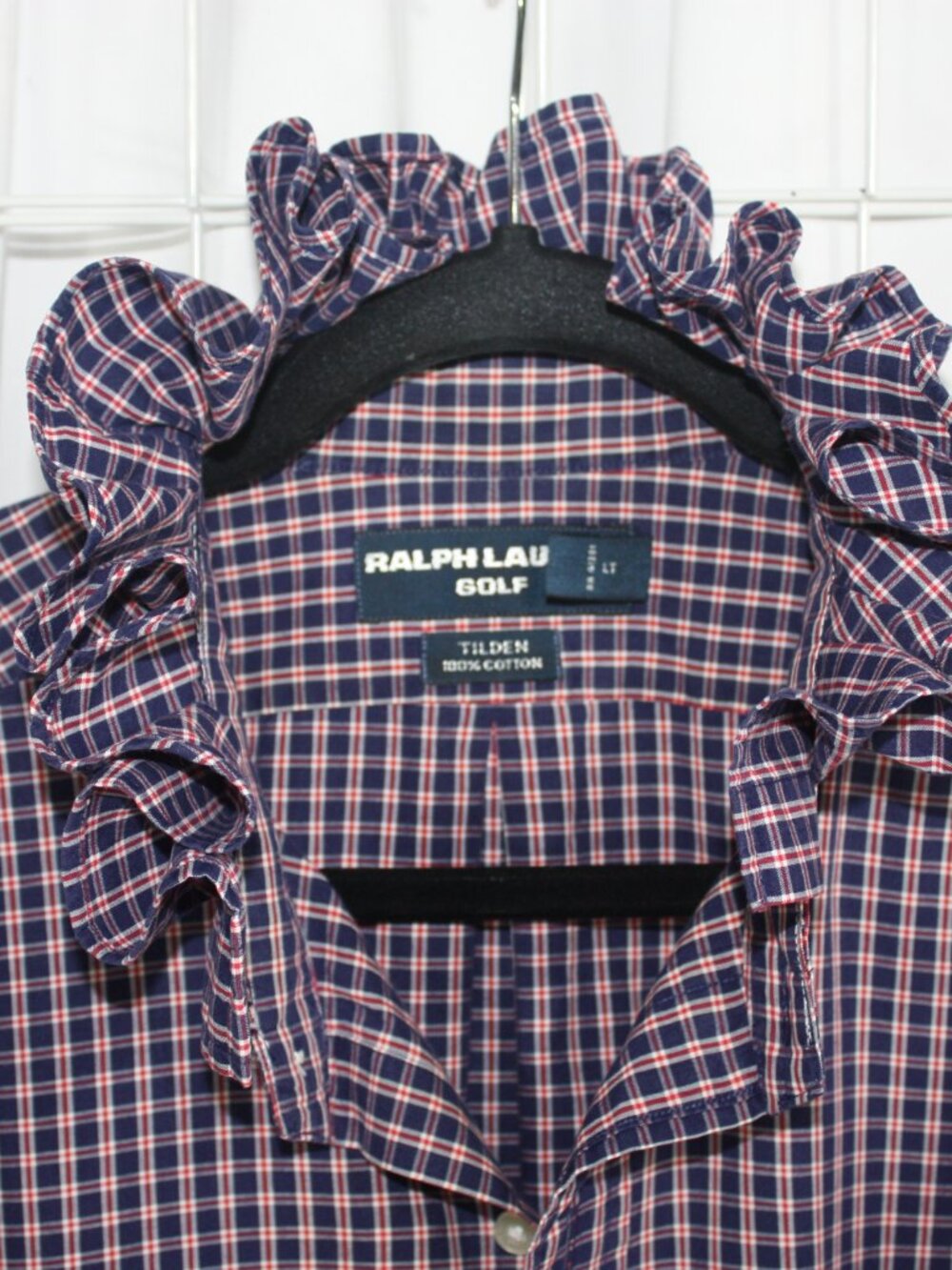 Ralph Lauren Ruffle Collar Shirt - Picture 4 of 9